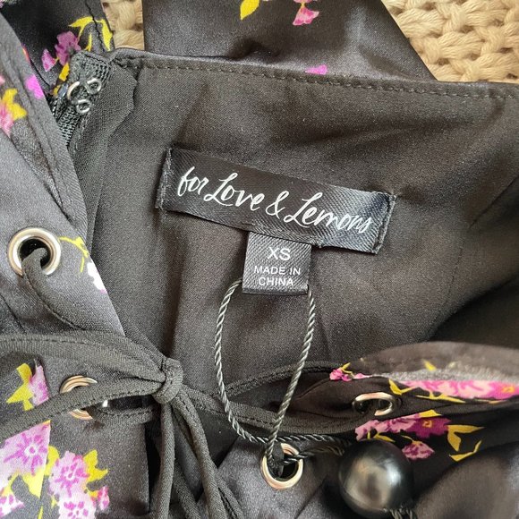 NEW For Love & Lemons Laramie Mini Dress - Picture 4 of 8